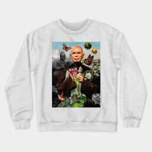 Thich Nhat Hanh Buddha Zen Meditation Enlightenment Books Crewneck Sweatshirt